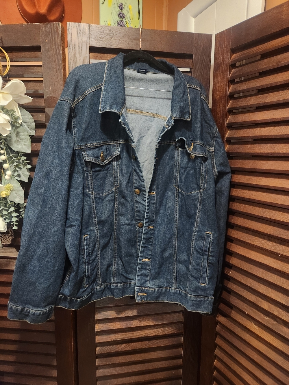 George Men's Dark Blue Denim Jacket - Button Front